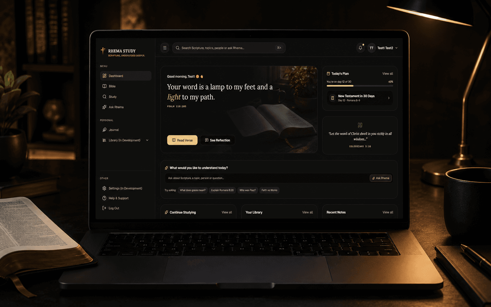Rhema Study - AI-Powered Bible Study Platform